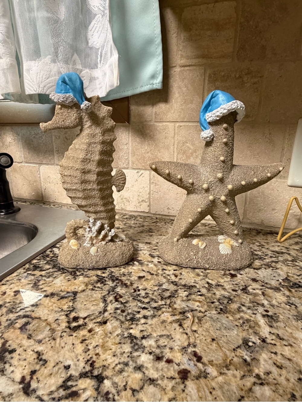 Mediterranean Christmas starfish decor